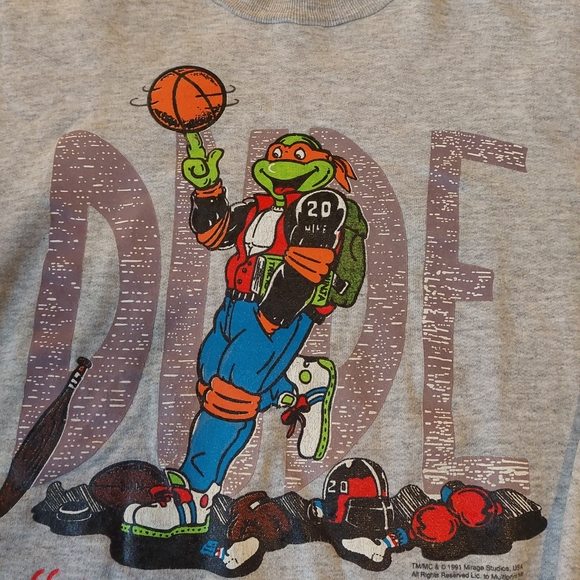 Vintage turtles ninja shirt 1991 rare - Picture 7 of 8